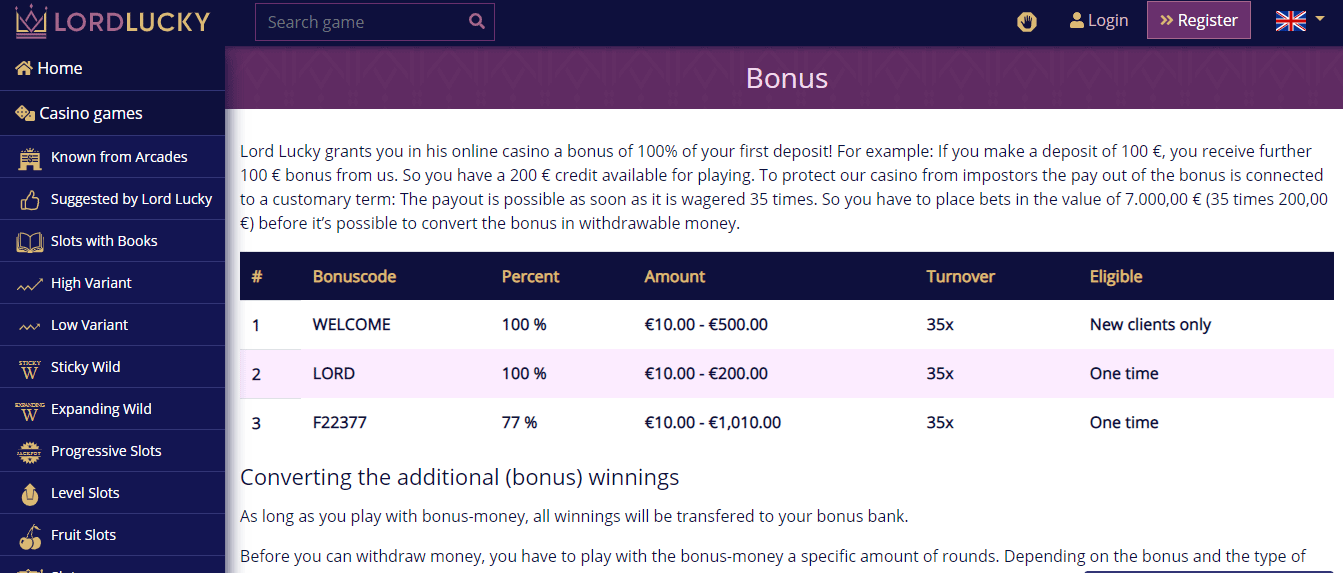 slot machine money train